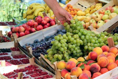 Fresh Fruit On The Market clipart