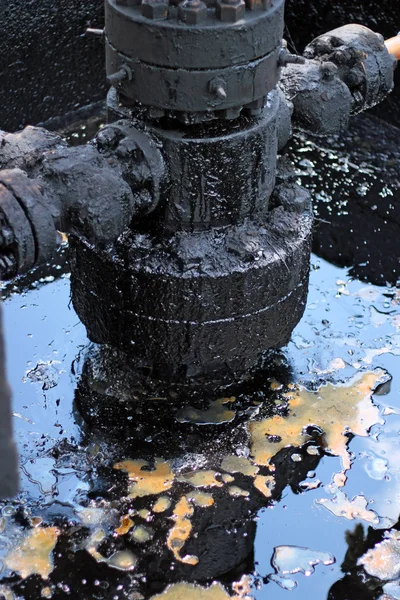 Derrame de petróleo bruto — Fotografia de Stock