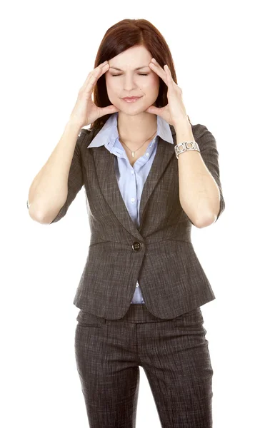 Vrouw en hoofdpijn — Stockfoto