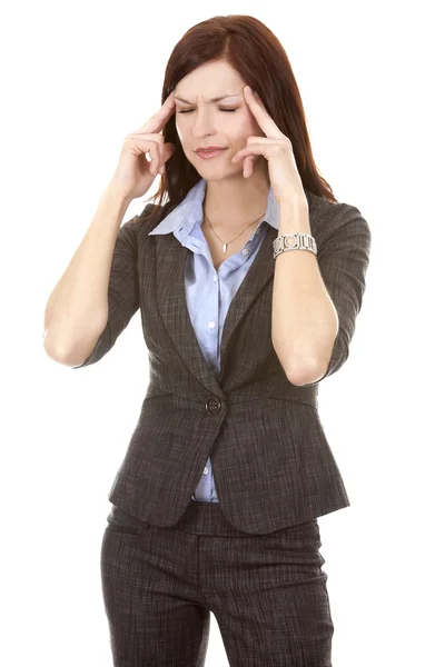 Woman and headache — Stock Photo, Image