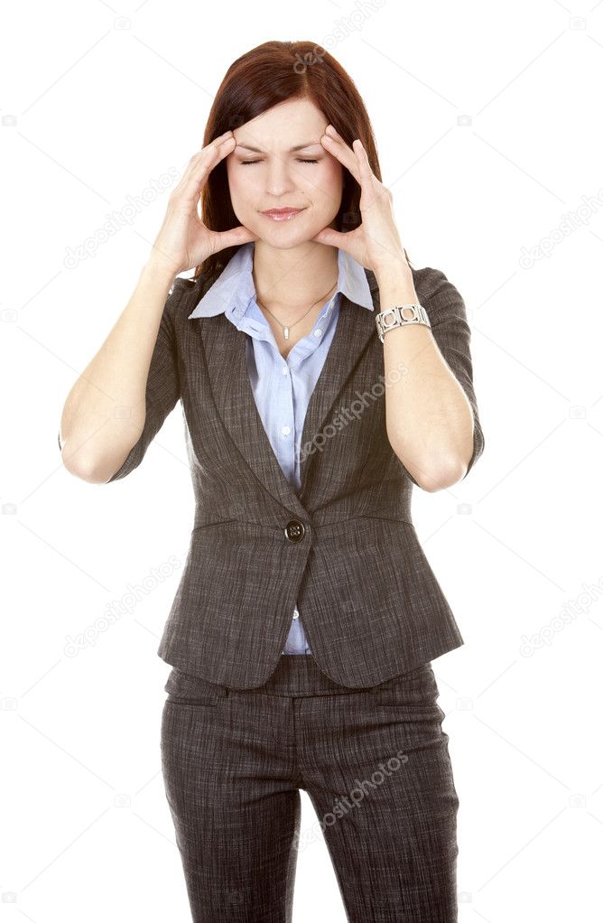 Woman and headache