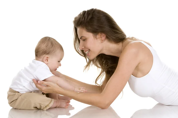 Mãe e bebê filho — Fotografia de Stock