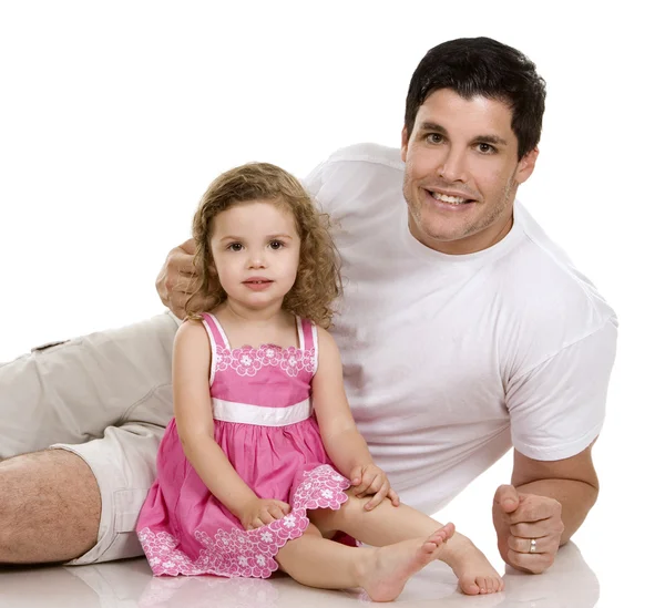 Ojciec z córką zabawy — Zdjęcie stockowe