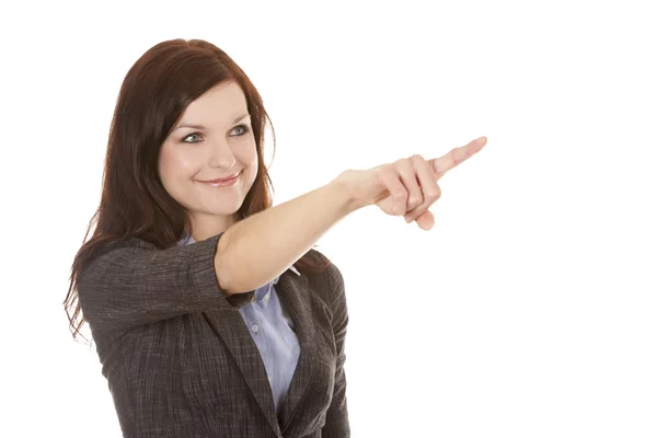 Business woman pointing Stock Image