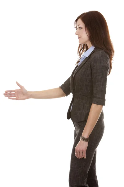 Business woman handshake — Stock Photo, Image