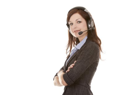 Telemarketing person clipart