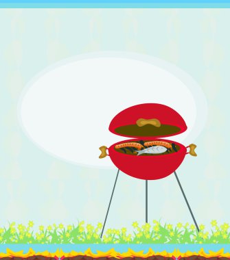 Barbecue Party Invitation clipart