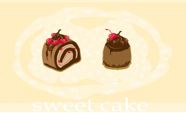 Süße Kuchen — Stockvektor