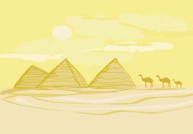 Pyramids giza clipart