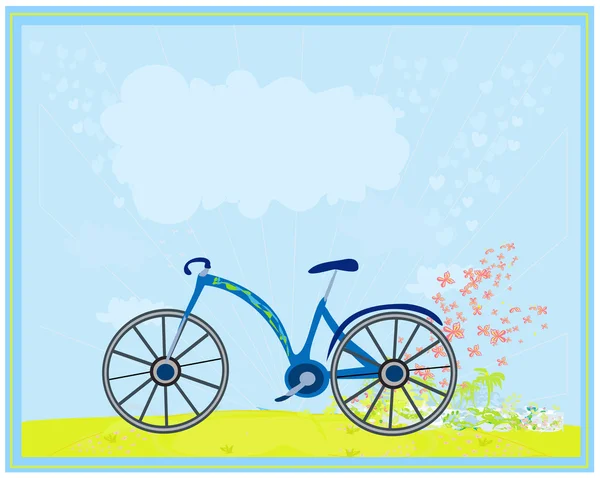 Vecteur vélo affiche — Image vectorielle