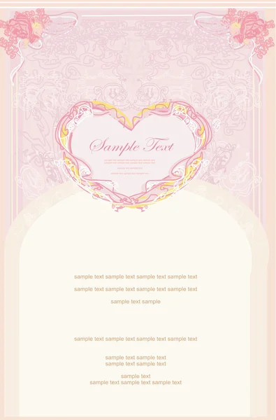 Invitación boda — Vector de stock