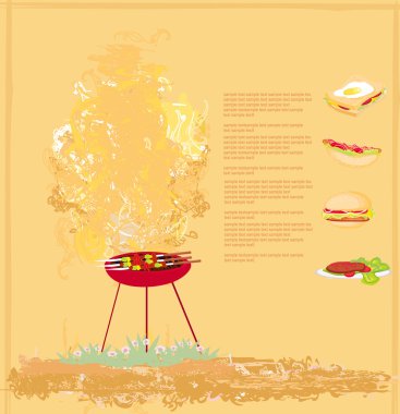 Barbecue Party Invitation clipart