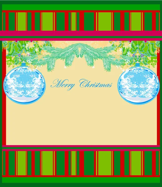 Cadre de Noël carte de style — Image vectorielle
