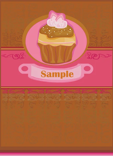 Lovely Cupcake Design — Stock Vector