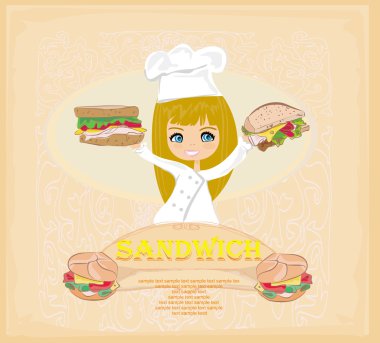 Template designs of fast food menu clipart