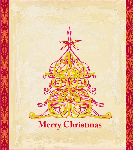 Абстрактная рождественская елка — стоковый вектор