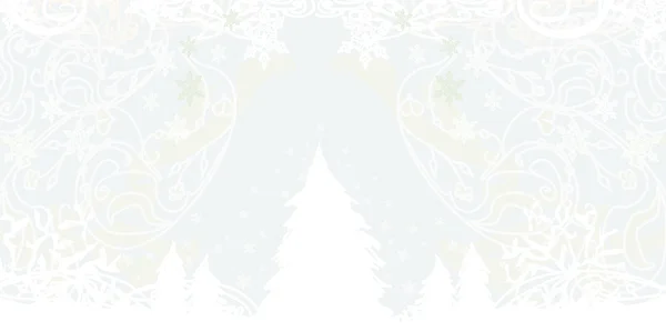 Baum Weihnachten Hintergrund Design — Stockvektor