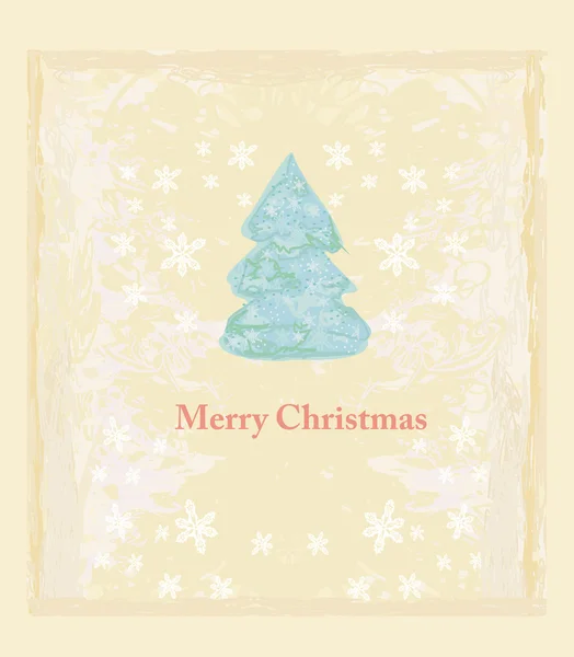 Cartão de árvore de natal abstrato —  Vetores de Stock