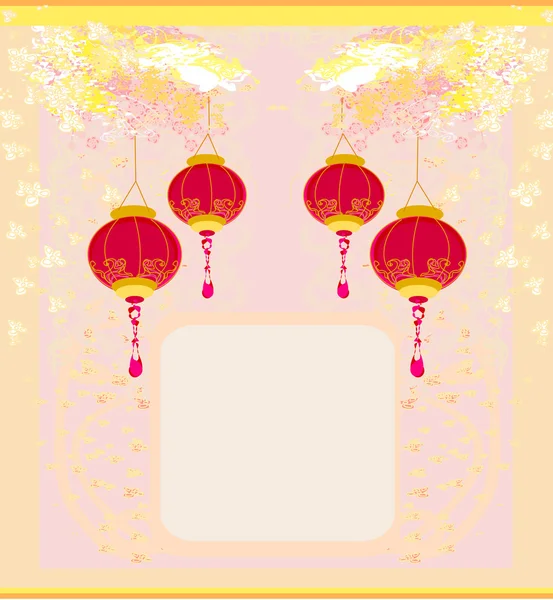 Chinese New Year card — Stock Vector