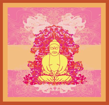 Chinese Traditional Artistic Buddhism Pattern clipart