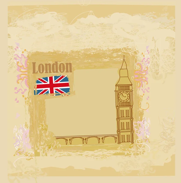 Grunge banner with London — Stock Vector