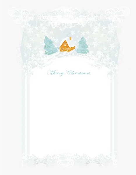 Abstract christmas tree card — Stock Vector