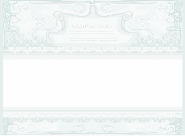 Élégante carte d'invitation vintage — Image vectorielle