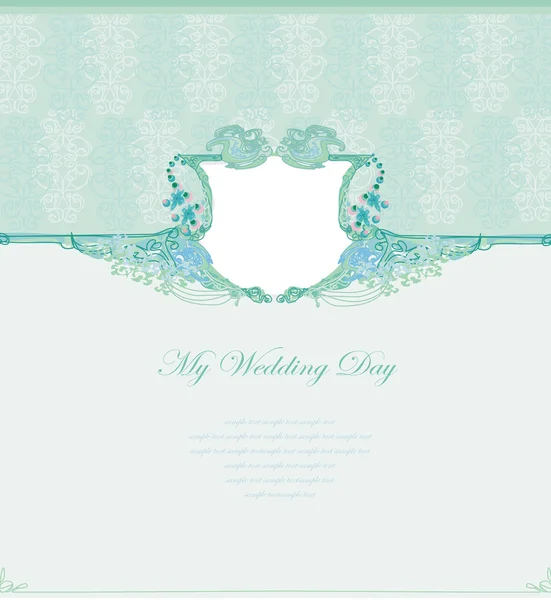 Élégante carte d'invitation de mariage — Image vectorielle