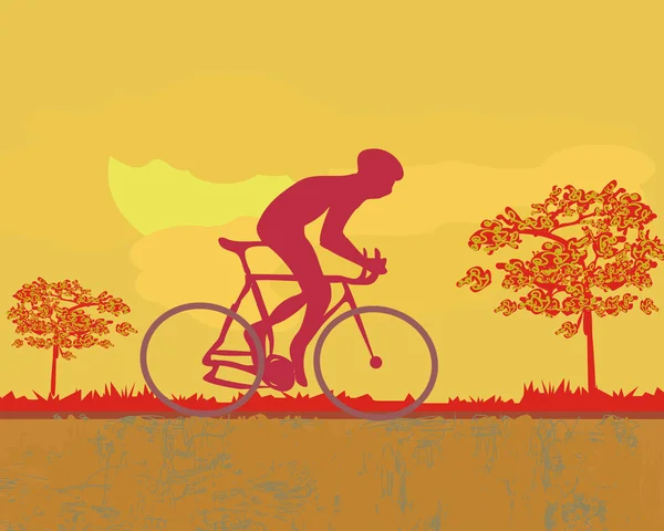 Πρότυπο αφίσας του Cycling Grunge — Φωτογραφία Αρχείου