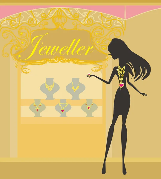 Meisje en jewellerys — Stockfoto