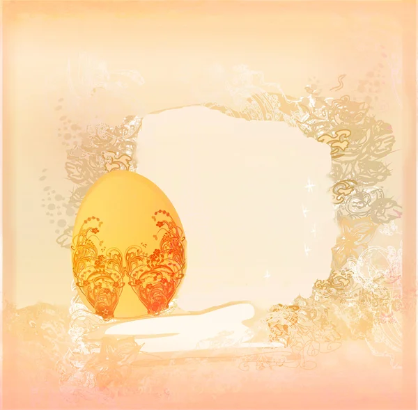 Пасхальное яйцо на фоне гранжа — стоковое фото