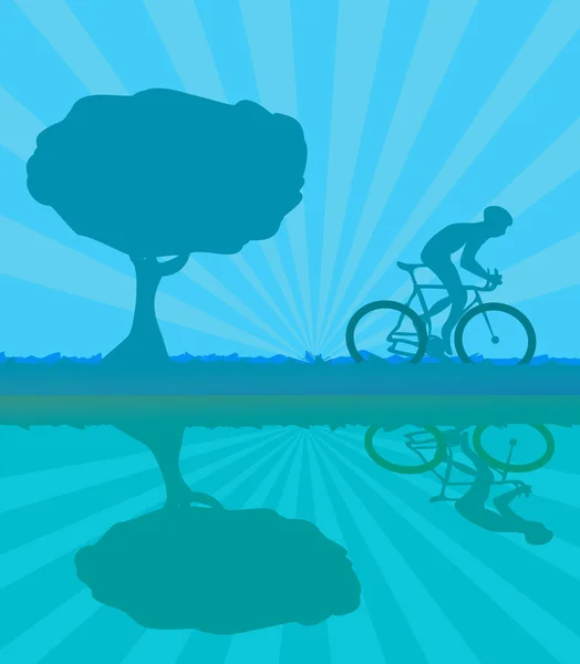 Cykling grunge affisch — Stockfoto