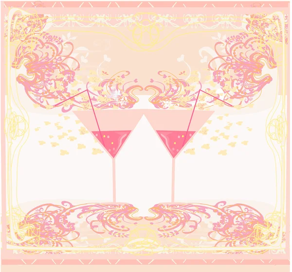 Uitnodiging voor verjaardag Cocktail Party — Stockfoto