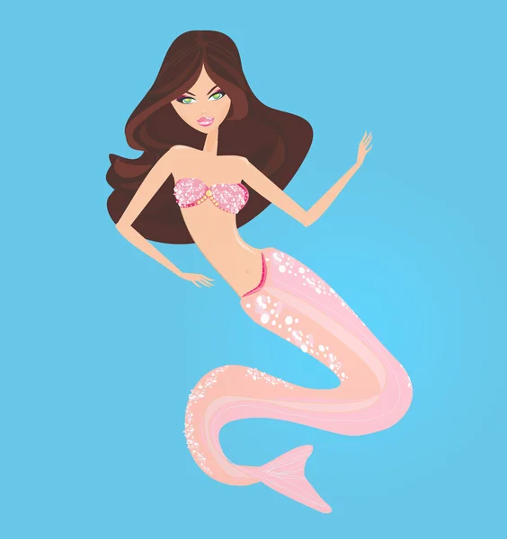 Illustration of a Beautiful mermaid — Stock Photo, Image