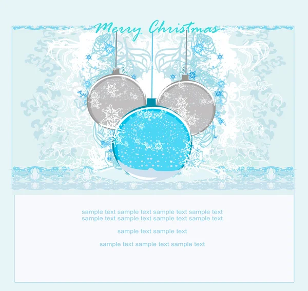 Elegant christmas background with baubles — Stock Photo, Image