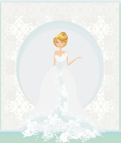 Schöne Braut Karte — Stockfoto