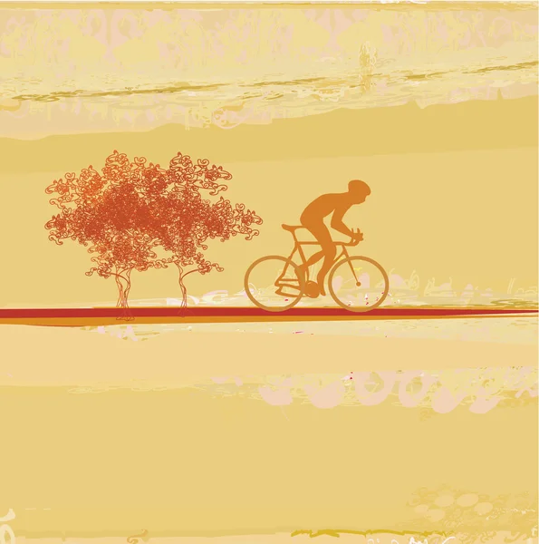 Modèle d'affiche Grunge Cyclisme — Photo