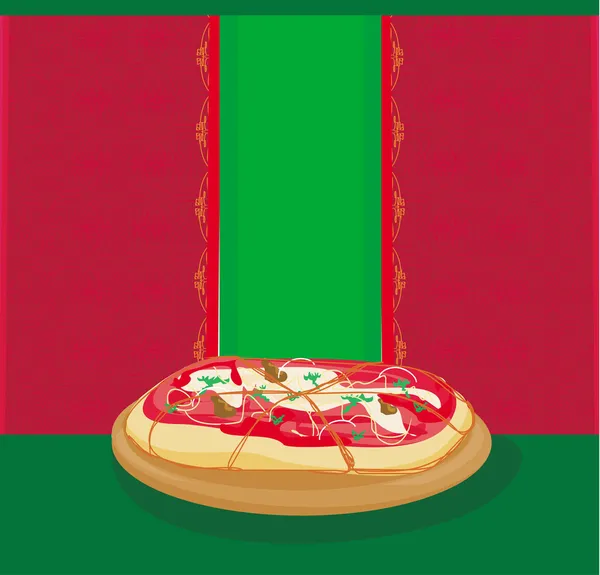 Pizza menu szablon — Zdjęcie stockowe