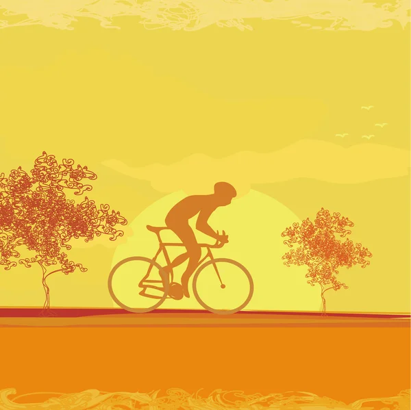 Cartaz de ciclismo — Fotografia de Stock