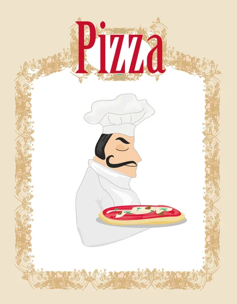 ピザのメニュー テンプレート — ストック写真