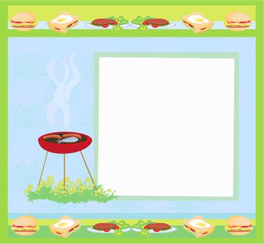 Barbecue Party Invitation clipart