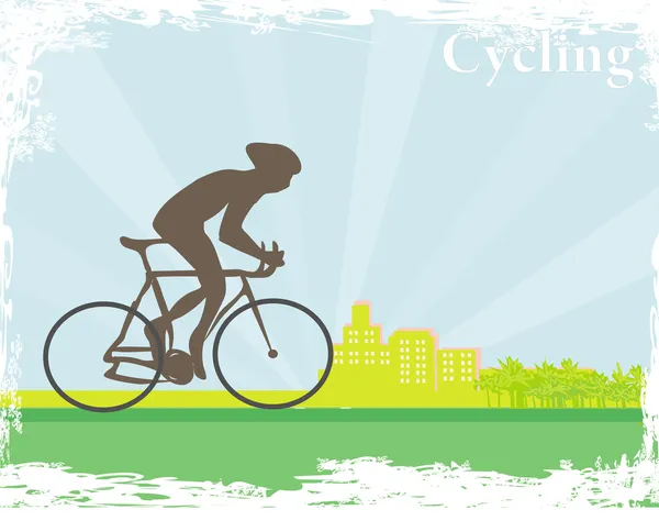 Cykling affisch — Stockfoto