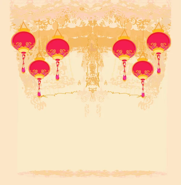 Китайская новогодняя карта — стоковое фото