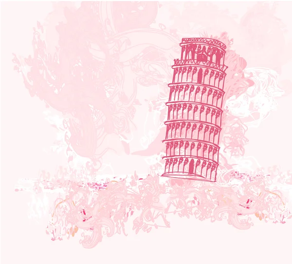 Pisa turn grunge fundal — Fotografie, imagine de stoc