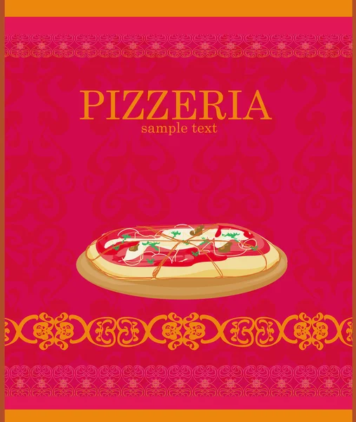 Pizza Menu Template — Stock Photo, Image