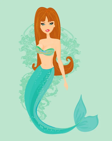 Illustration einer schönen Meerjungfrau — Stockfoto