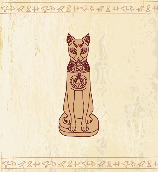 Stilisierte ägyptische Katze — Stockfoto
