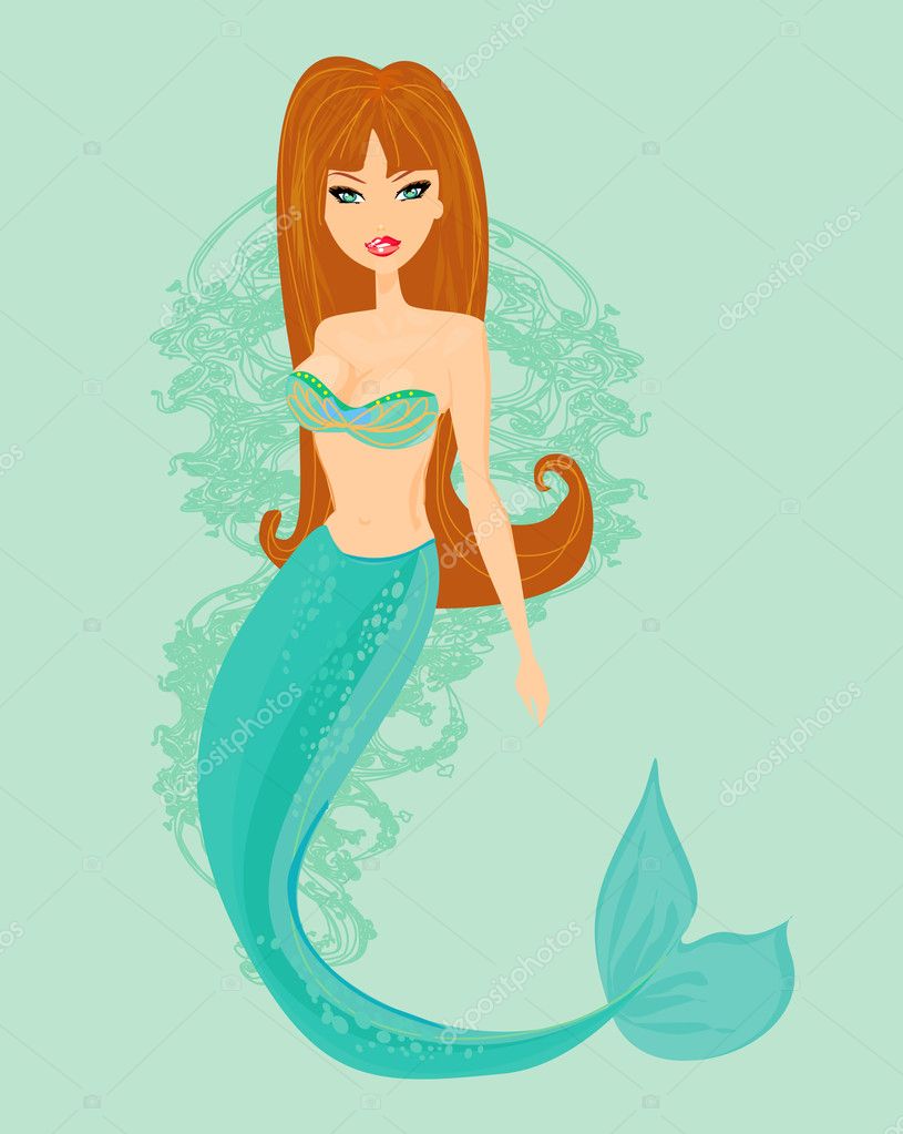 Illustration Of A Beautiful Mermaid Stock Photo C Jackybrown