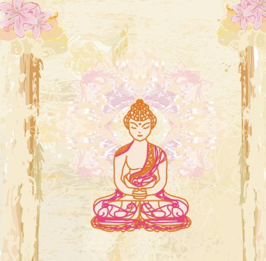 Chinese Traditional Artistic Buddhism Pattern clipart