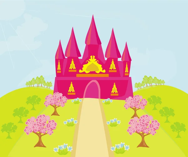 Μαγικό κάστρο νεράιδα ιστορία πριγκίπισσα — Φωτογραφία Αρχείου